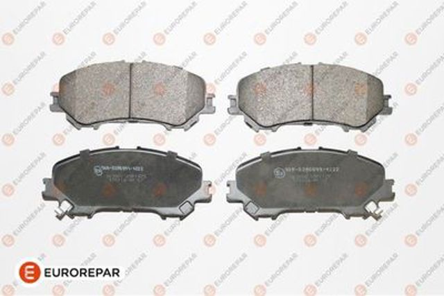 Передні гальмівні колодки 1667814380 EUROREPAR