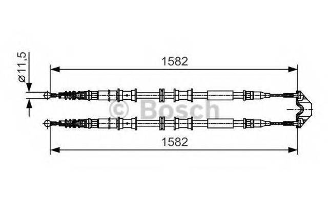 Гальмо стоянкове 1987482138 BOSCH