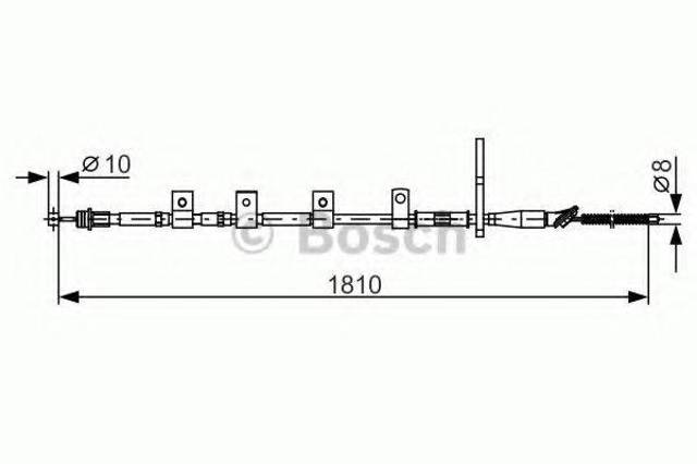 Трос ручника задній правий 1987482356 BOSCH