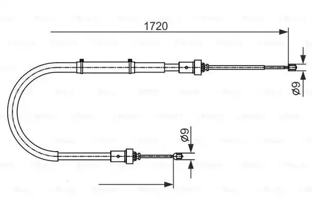 Гальмо стоянкове 1987482411 BOSCH