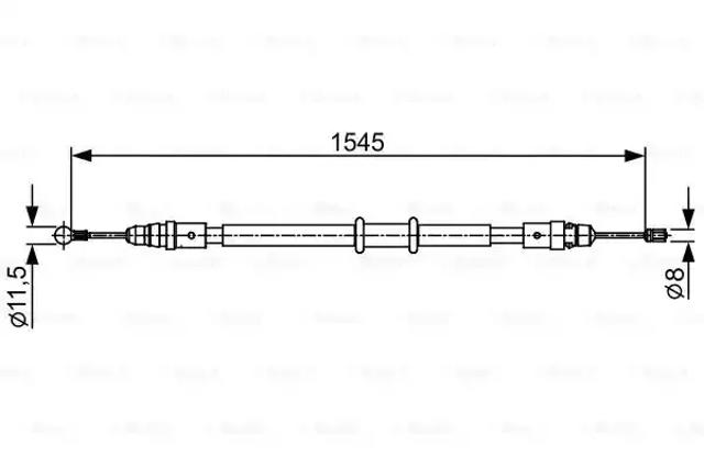 Гальмо стоянкове 1987482551 BOSCH