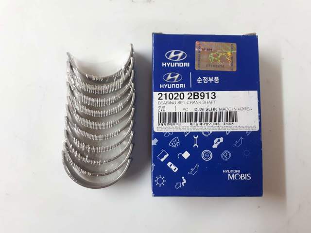 Вкладиші коленвала, корінні, комплект, 1-й ремонт (+0,25) 210202B913 HYUNDAI