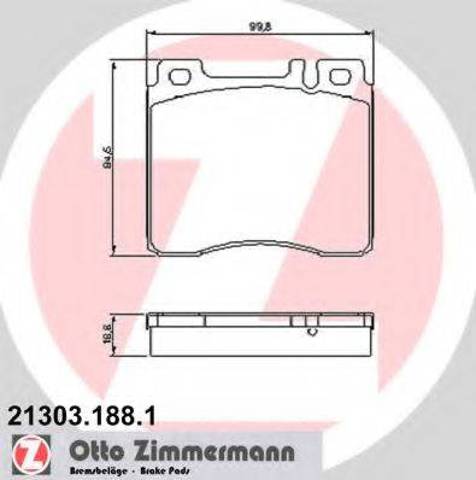 Гальмівні колодки 213031881 ZIMMERMANN