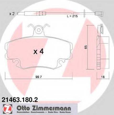 Дискові гальма 214631802 ZIMMERMANN