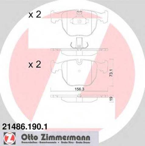 Колодки передні 214861901 ZIMMERMANN