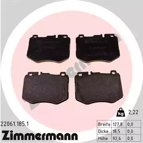 Тормозні колодки 220611851 ZIMMERMANN