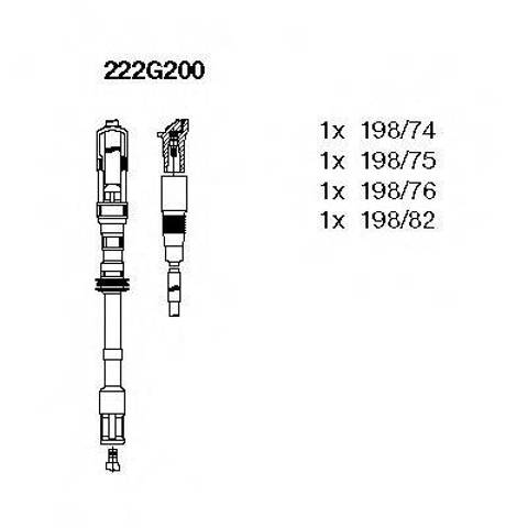 Дроти запалювання 222G200 BREMI