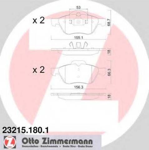 Тормозні колодки 232151801 ZIMMERMANN