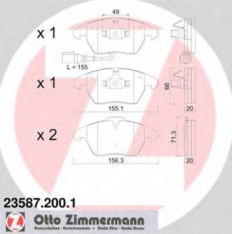 Тормозні колодки 235872001 ZIMMERMANN