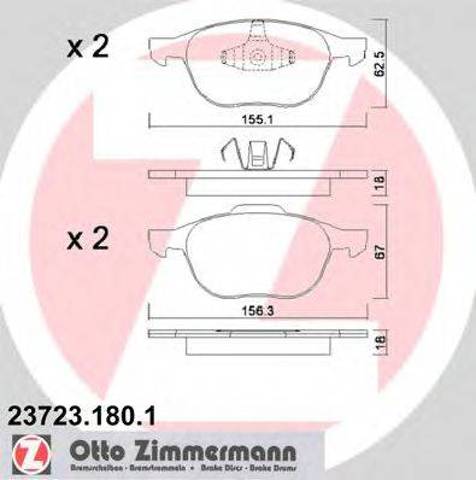 Дискові гальма 237231801 ZIMMERMANN