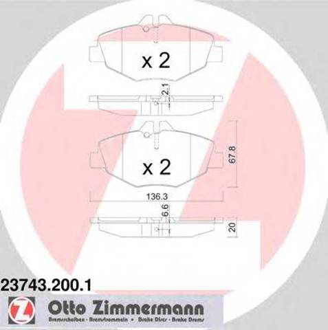 Гальмівні колодки 237432001 ZIMMERMANN