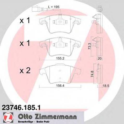 Дискові гальма 237461851 ZIMMERMANN