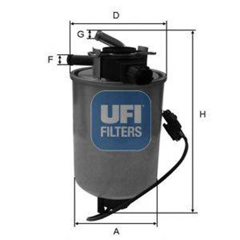 Фільтр палива 2401801 UFI