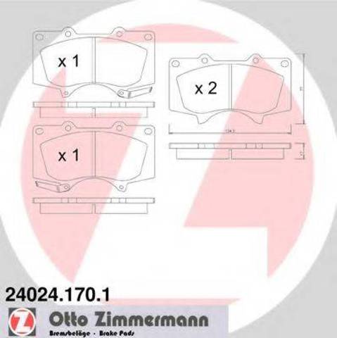Тормозні колодки 240241701 ZIMMERMANN