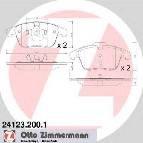 Колодки передні 241232001 ZIMMERMANN