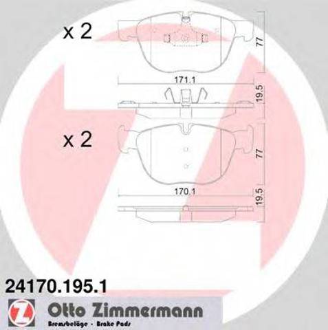 Дискові гальма 241701951 ZIMMERMANN