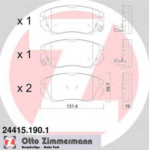 Тормозні колодки 244151901 ZIMMERMANN