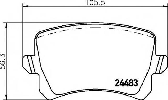Задні дискові колодки 2448301 TEXTAR