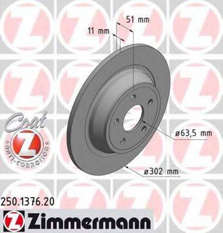 Задні дискові гальма 250137620 ZIMMERMANN