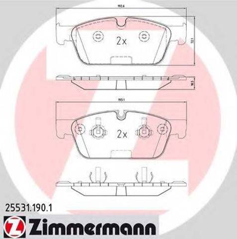 Тормозні колодки 255311901 ZIMMERMANN