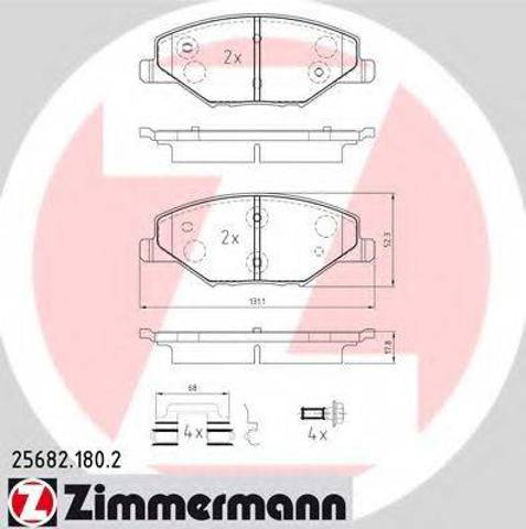 Гальмівні колодки 256821802 ZIMMERMANN