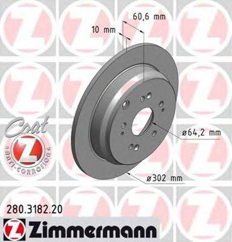 Дискові гальма 280318220 ZIMMERMANN
