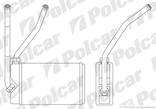 Радіатор опалювача салону 2910N8A1 POLCAR