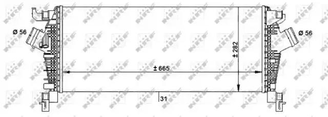 Система охолодження наддувочного повітря 30932 NRF
