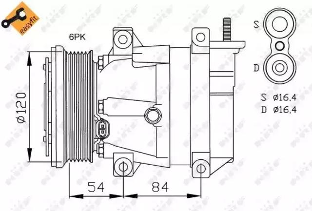 Насос кондиціонера 32484 NRF
