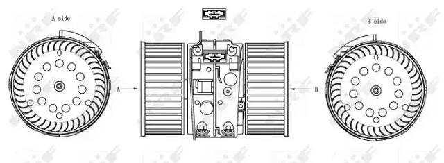 Електромотор пічки 34161 NRF