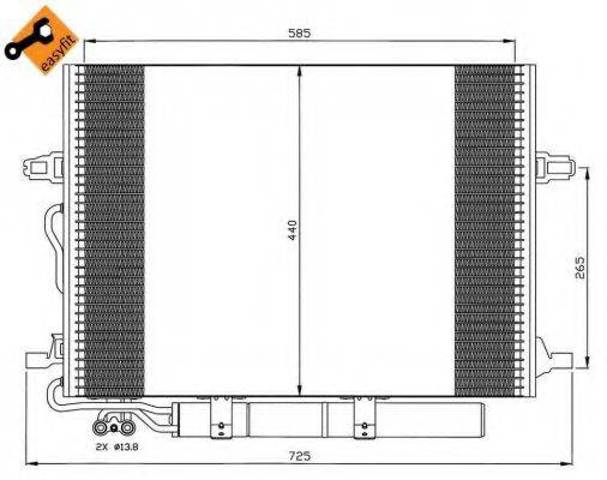 Конденсатор кондиціонера 35517 NRF