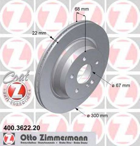 Задні дискові гальма 400362220 ZIMMERMANN