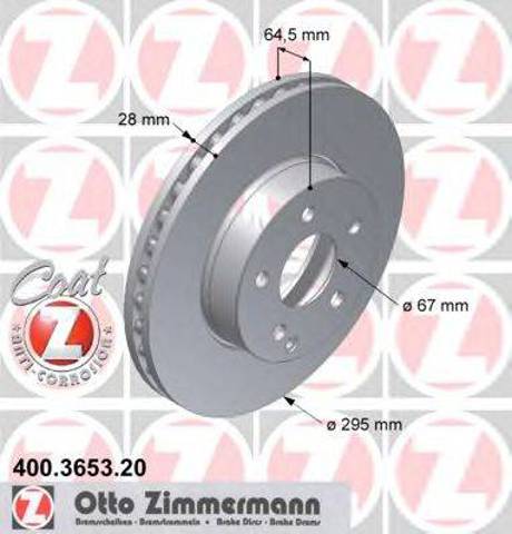 Гальмо дискове переднє 400365320 ZIMMERMANN