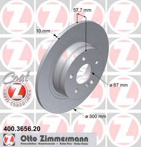 Диск гальмівний задній 400365620 ZIMMERMANN
