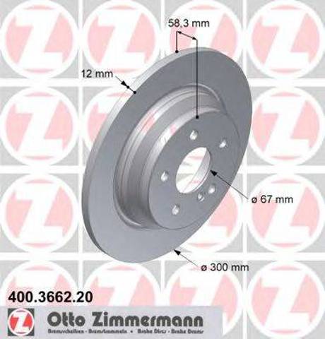 Дискові гальма 400366220 ZIMMERMANN