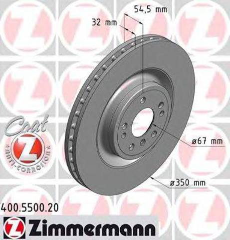Диск переднього гальма 400550020 ZIMMERMANN