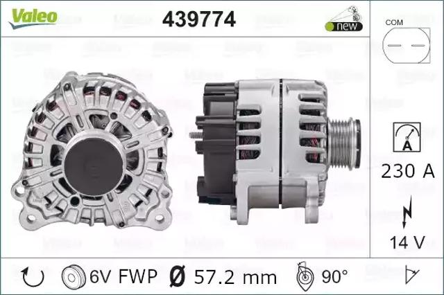 Генератор автомобільний 439774 VALEO