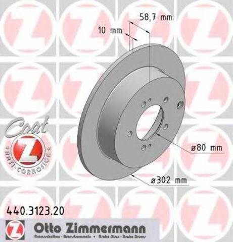 Задні дискові гальма 440312320 ZIMMERMANN