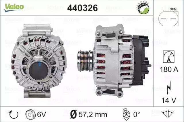 Генератор автомобільний 440326 VALEO