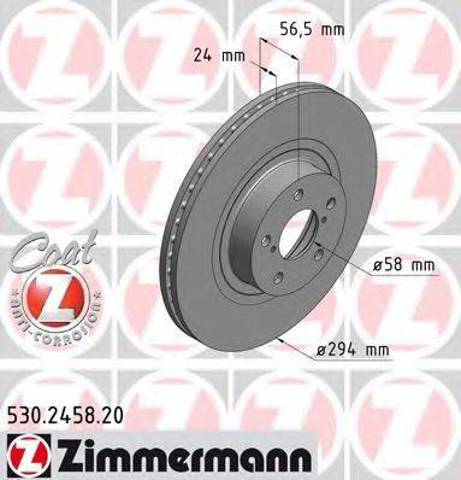 Диск переднього гальма 530245820 ZIMMERMANN