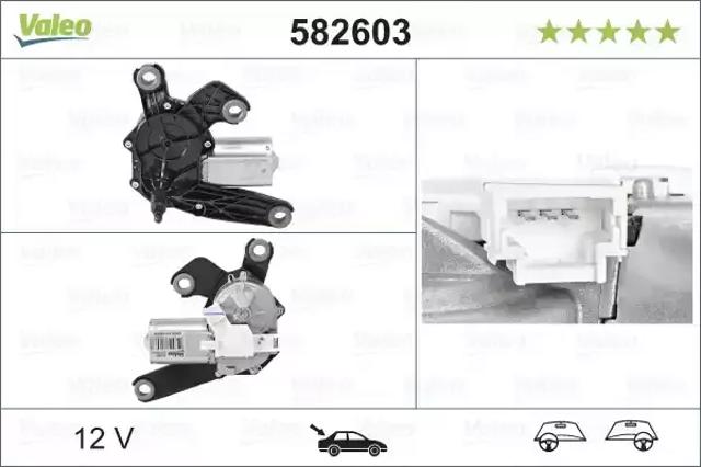 Двигун склоочисника заднього скла 582603 VALEO