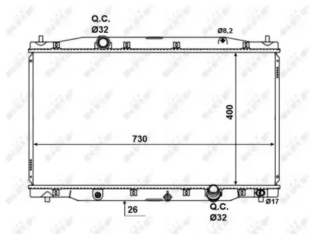 Радіатор основний 58457 NRF