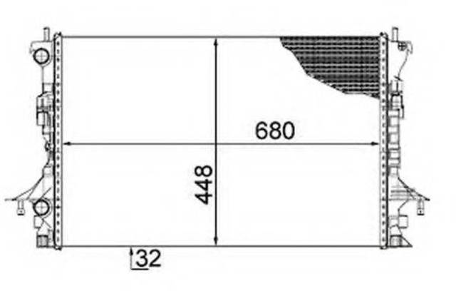 Підвіска радіатора 58479 NRF