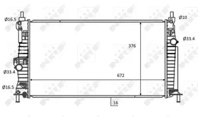 Радіатор основний 59068 NRF