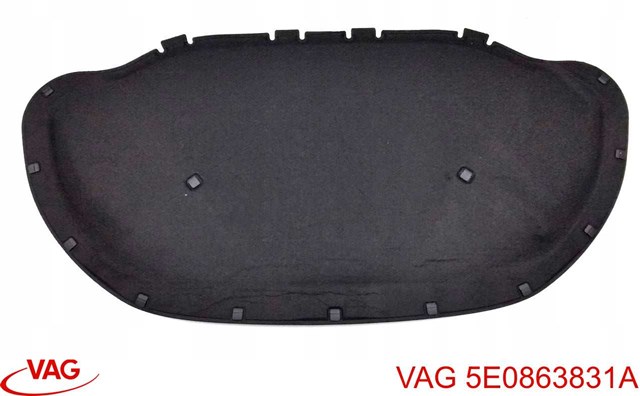 Шумоізоляція капота з повсті 5E0863831A VAG