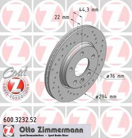 Дискові гальма 600323252 ZIMMERMANN