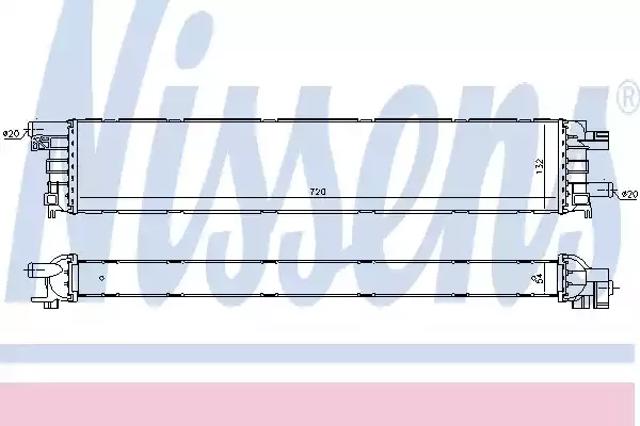 Радіатор охолодження, додатковий 60354 NISSENS