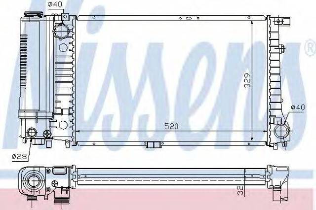 Радіатор 60736A NISSENS