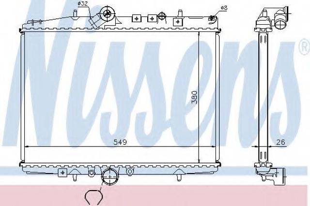 Радіатор 61294A NISSENS
