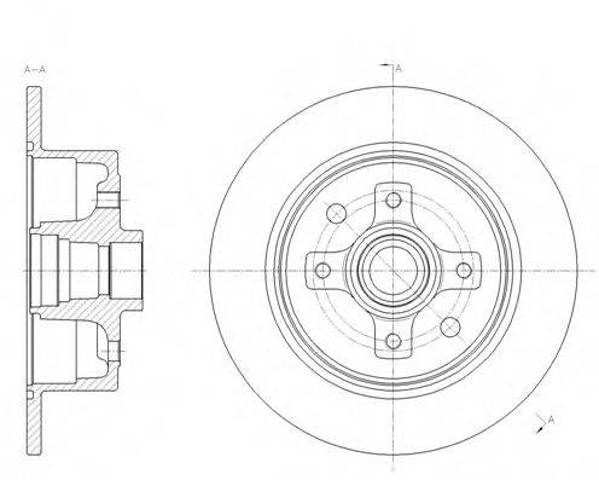Диск заднього гальма 621700 REMSA